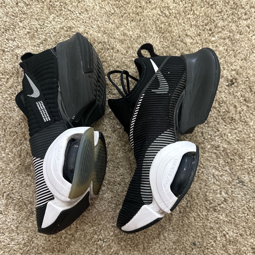 Nike Air Zoom SuperRep Sneakers Black White Women’s Size 7.5 Training Gym Shoes